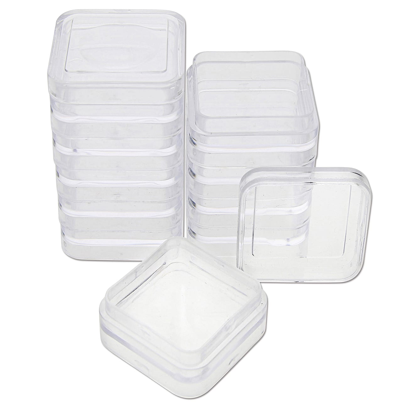 The Beadsmith® Personality Case Square Stacker Jar Set